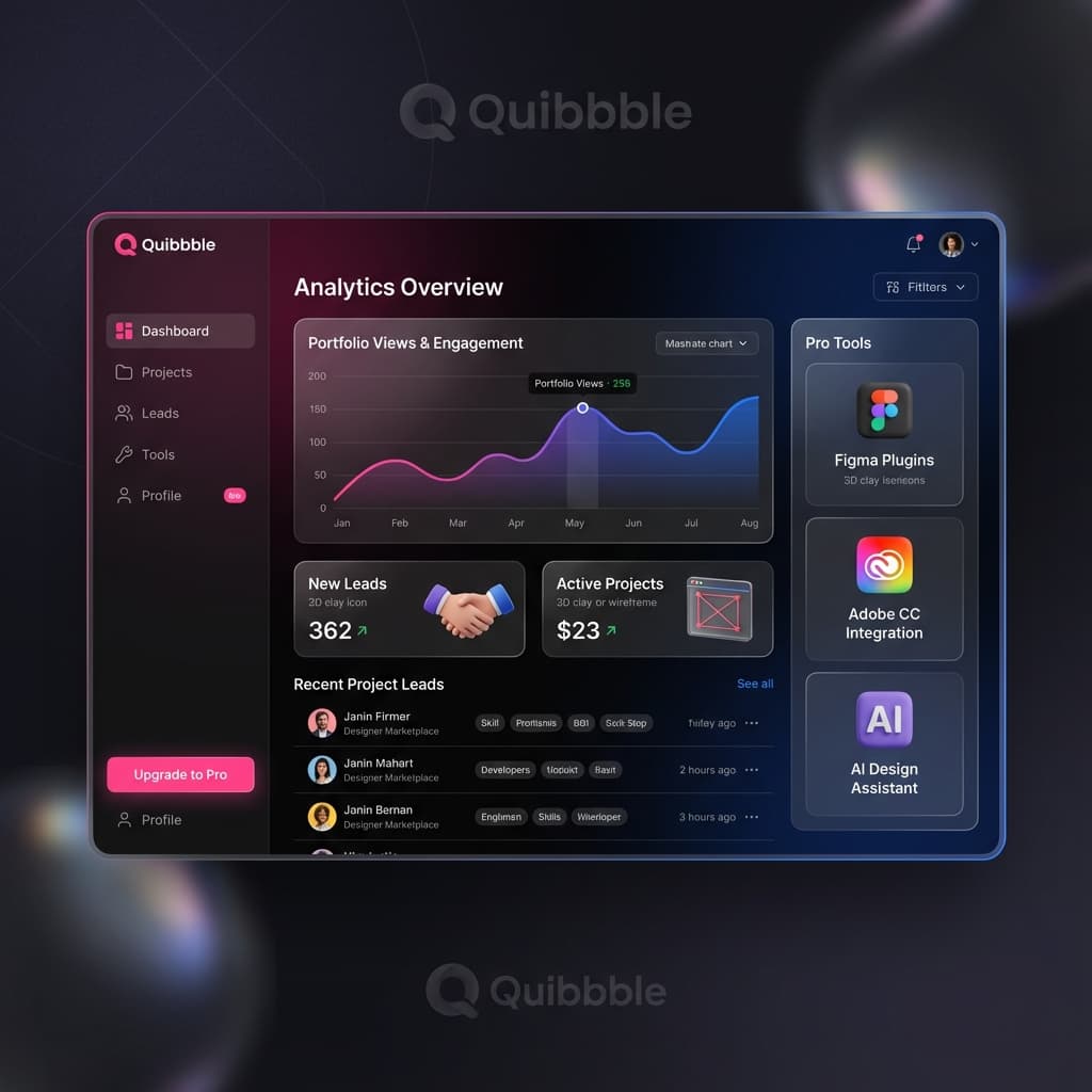 Pro Dashboard Mockup